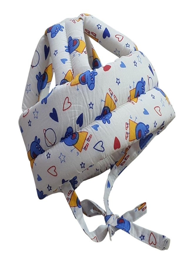 FinchGold Baby Safety Helmet, Head Protector for Toddlers, 6-24 Months, Multi-Print Design (White) - Image 1