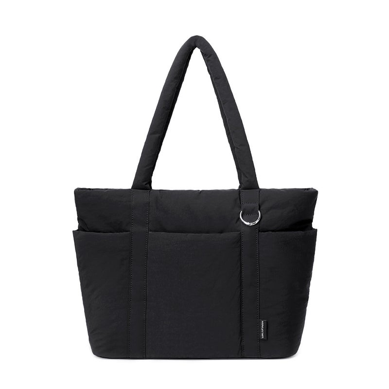 Puffy Down Bag 16Inch Women'S Laptop Bag Large Capacity Lightweight Puff Tote Bag Portable - Image 1
