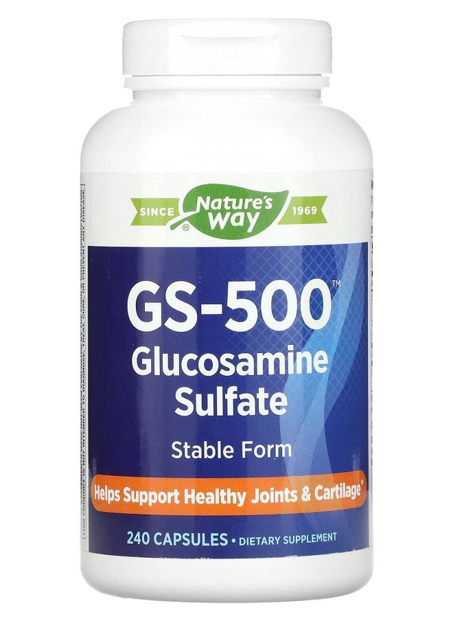 Nature's - GS500 Glucosamine Sulfate 240 Capsules - Image 1