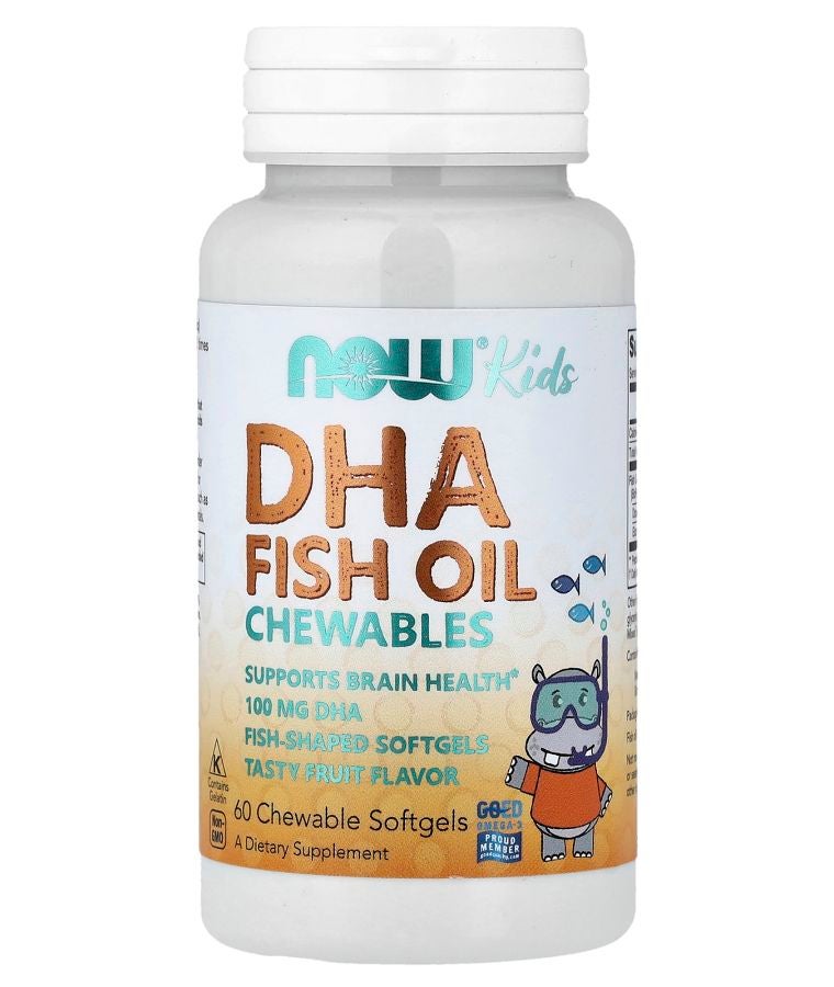 Kid's DHA Fish Oil Chewables Tasty Fruit 60 Chewable Softgels