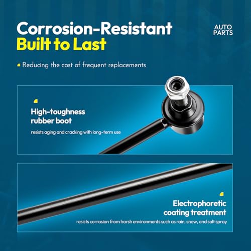 Ynovvo ‎Front Sway Bar Link Compatible with Fiat 500 2012-2019 - 2PCS Stabilizer Bar Links Replace# K750507 45G10015 TC1133 68073033AB SL20005 47489MT MS108148 - Image 5