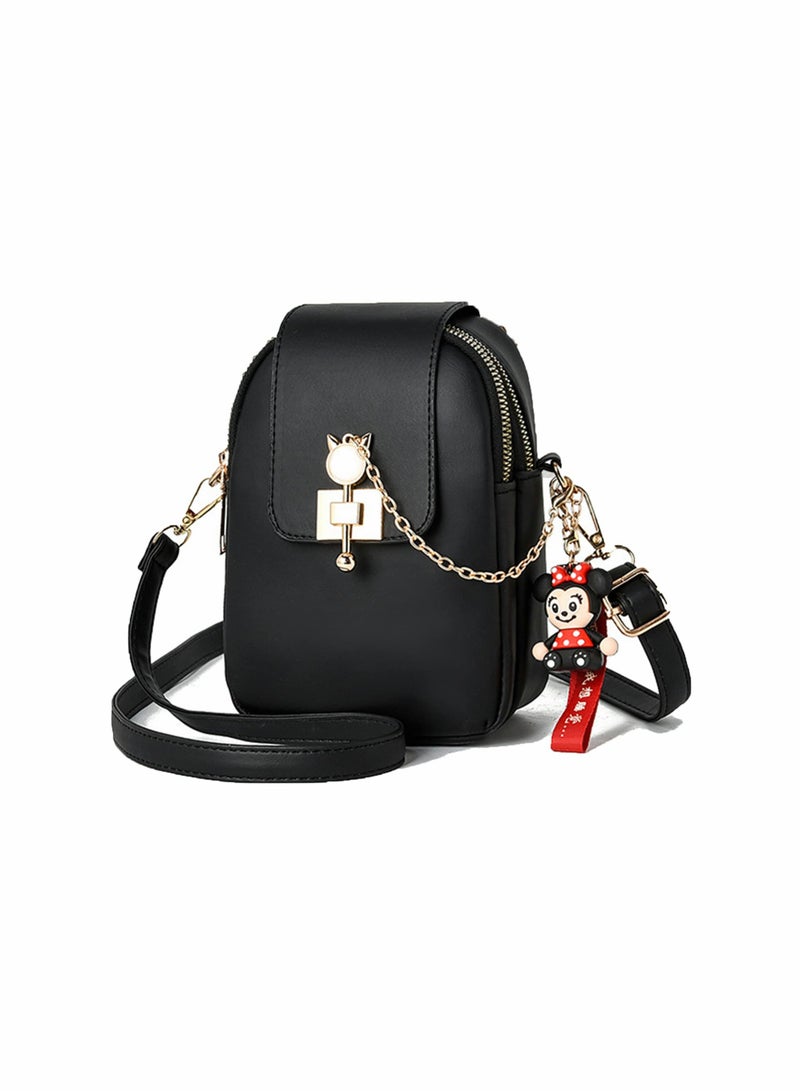 Stylish Mini Crossbody Bag for Women, Adjustable Strap, Lightweight Waterproof Shoulder Purse, Versatile Solid Pattern Handbag - Image 1