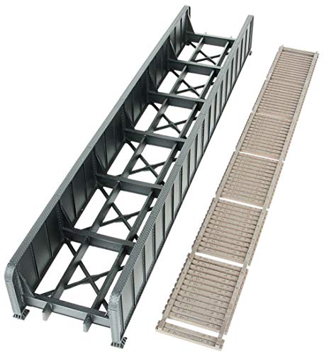 Walthers Cornerstone HO Scale Model 90' Single-Track Railroad Through Girder Bridge - Kit - Image 2