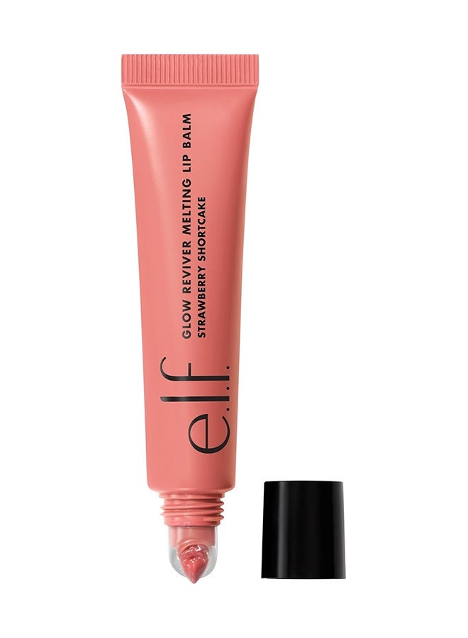 elf Glow Reviver Melting Lip Balm, Tinted Formula, with Shea Butter & Hyaluronic Acid, Vegan & Cruelty-Free, Strawberry Shortcake - Image 1