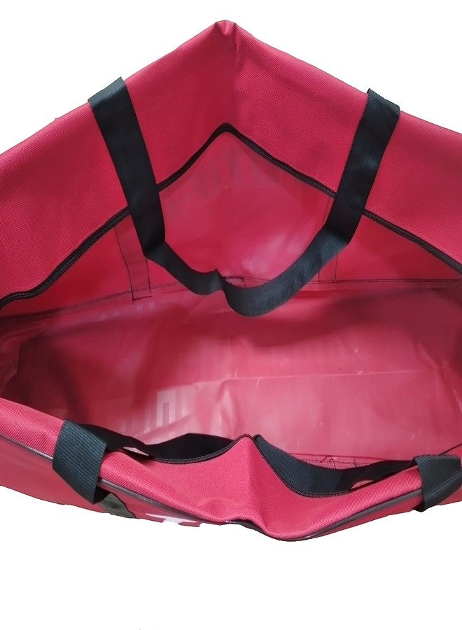 TIMA Cricket Kit Bag | Large Capacity 55 Ltrs Kit Bag for Bats, Pads & Helmets | Premium Sports Design (Red) - Image 4