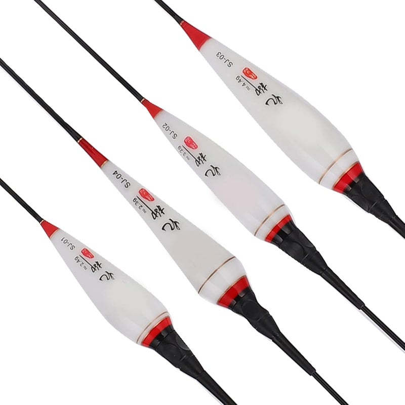 klarako Pack of 4pcs Waterproof Fishing Float Bite, Shadowless Nano Night Electronic Buoy Fishing Float for Night Fishing - Image 2