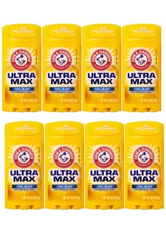 Arm & Hammer Pack Of 8 Ultra Max Cool Blast Antiperspirant Deodorant 73gm  - Image 1