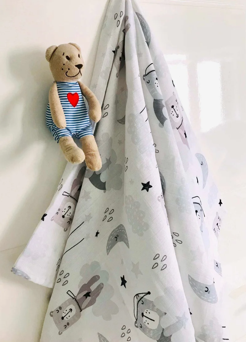 juniperus 3 Pieces 110x110 Multi-Purpose Muslin Blanket