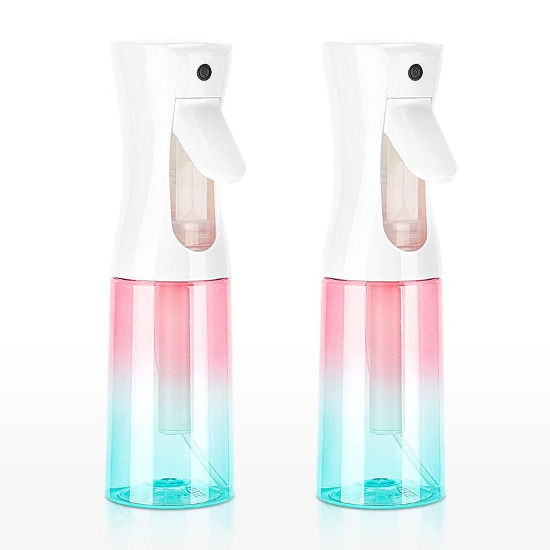 Zuhose Continuous Spray Bottle  6.8Oz /200Ml Hair Mister Spray Bottle  Mist Spray Bottle For Hair  Fine Mist Water Spray Bottle For Salons Barber  Plants  Skin Care  Cleaning(Gradient 2 Pack) - Image 1