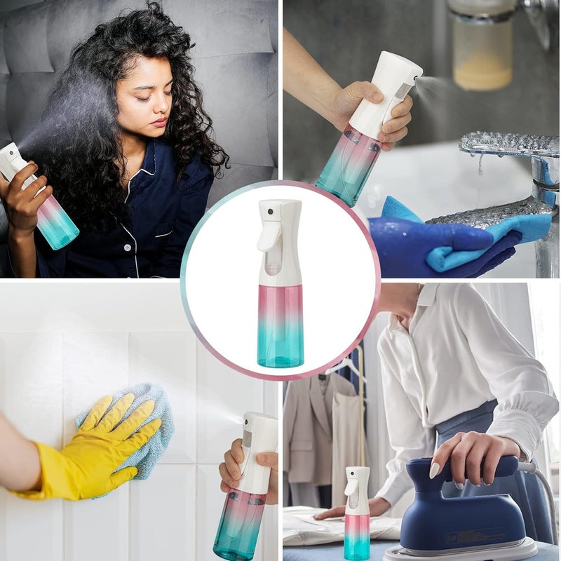 Zuhose Continuous Spray Bottle  6.8Oz /200Ml Hair Mister Spray Bottle  Mist Spray Bottle For Hair  Fine Mist Water Spray Bottle For Salons Barber  Plants  Skin Care  Cleaning(Gradient 2 Pack) - Image 5