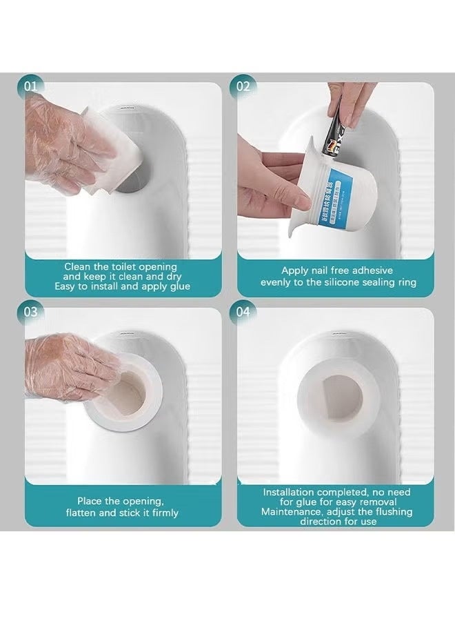 Bukela Floor Drain Cover, Anti-odor Floor Drain, Anti-clogging Backflow,No Filter Deodorant,for Bathroom Sink Stopper Replacement（Floor drain cover + nail-free glue + disposable gloves） - Image 2