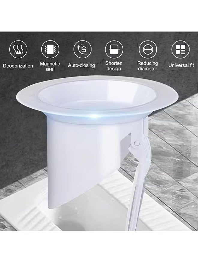 Bukela Floor Drain Cover, Anti-odor Floor Drain, Anti-clogging Backflow,No Filter Deodorant,for Bathroom Sink Stopper Replacement（Floor drain cover + nail-free glue + disposable gloves） - Image 4