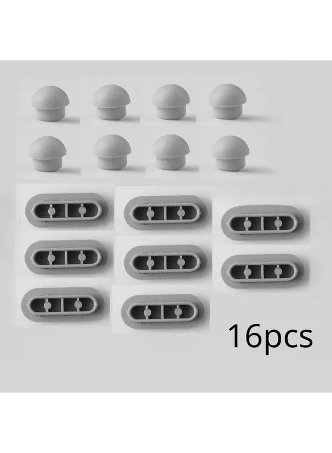 Soft Toilet Seat Bumpers 16pcs Rubber Cushion Pads For Secure Installation - Image 4