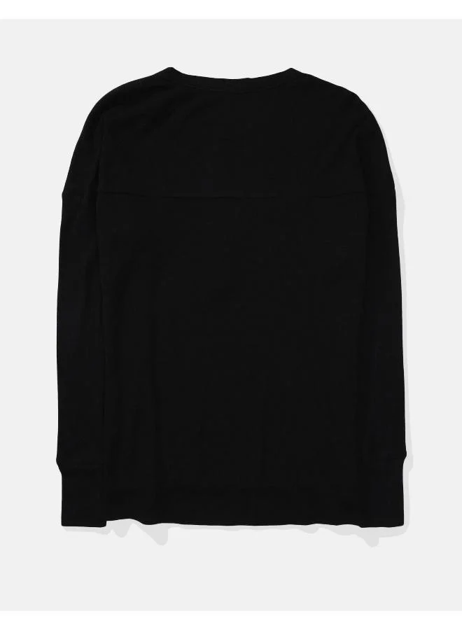 آري من امريكان ايجل AE Oversized Henley Tshirt