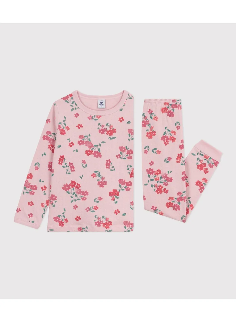 بيتي باتو Children's floral printed tube knit pyjamas