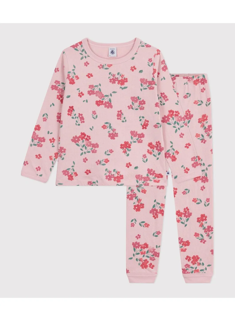 بيتي باتو Children's floral printed tube knit pyjamas