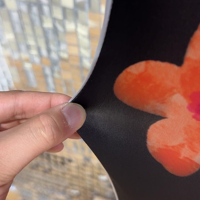 FiVan Spandex Arch Covers Stretchy Curved Backdrop Mexico Flower Black Background Cover for Day of The Dead Festival Decoration (Width=48"(120cm),Height=85"(210cm),FUS-Arch-GX-1044) - Image 3