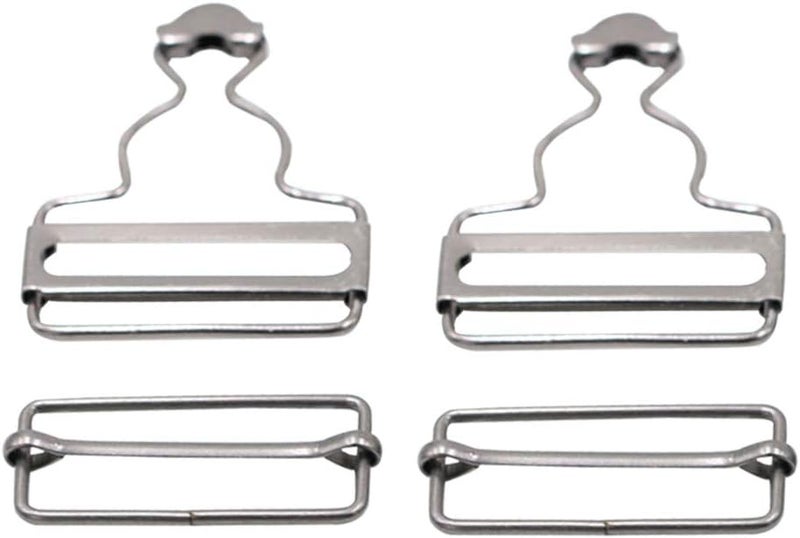 كلاراكو مشابك ملابس Klarako، 4 قطع، مشبك ملابس بديل للبنطلونات والجاكيتات القطنية والجينز باللون الأبيض - Image 1