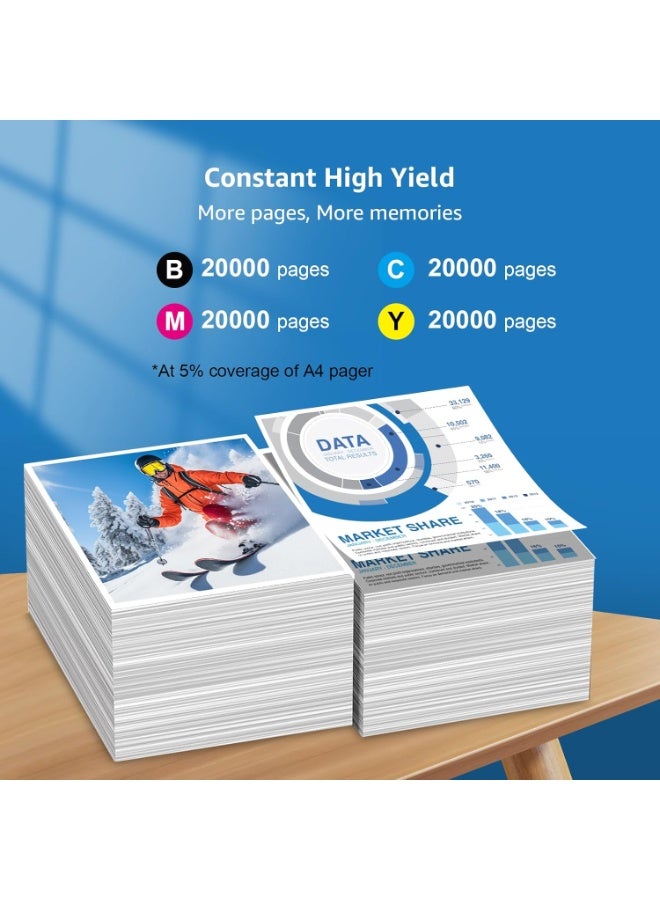 Terabyte T05A1 T05A2 T05A3 T05A4 Cartridges Replacement for EPS Workforce Pro WF-C878Ra WF-C878RD3TWFC WF-C878RDTWF WF-C878RTC WF-C879Ra WF-C879RTC (4 Pack) - Image 4