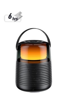 KASTWAVE Outdoor Bluetooth Speakers, Waterproof Subwoofer Wireless Speaker with LED Flame Speaker, Mini Portable Wireless Speaker for Patio, Pool, Party, Gifts for Women Men, Including TF Card Mode  - Image 1
