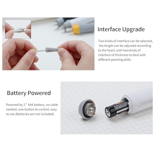 HAKIM'S HS Electric Battery Eraser, with 22 Refills and 2 Eraser Holders. (Batteries not Included) - Image 5