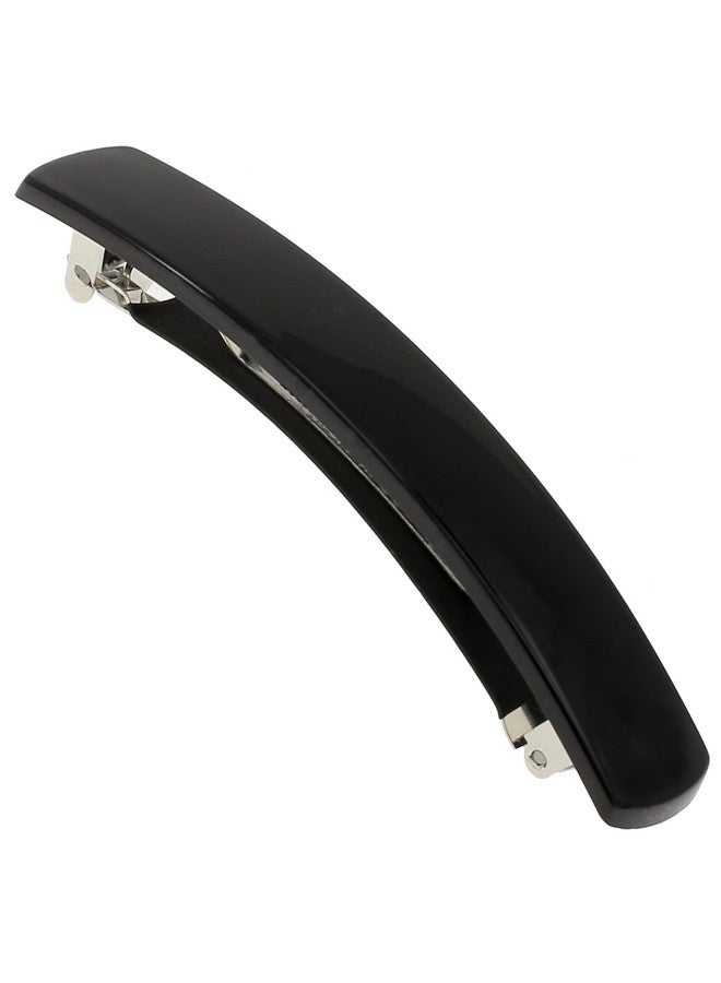 CAMILA Paris Ad819 French Hair Barrette Clip For Girls, Black, Automatic Metal Clasp Strong Hold Grip Hair Clips For Women, No Slip And Durable Styling Girls Hair Accessories, Made In France - Image 1