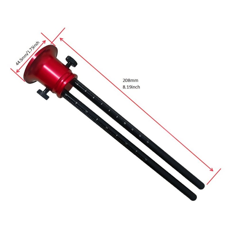 Woodworking Measuring And Marking Tool Double Head Precision Contour Marker With Circular Hard Pen Tip Compatible With Inch And Mm Scale For Mortise And Tenon Measurement Drawing Parallel Lines Durable Accurate - Image 3