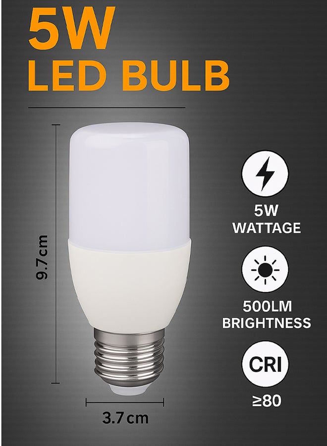 MODI لمبة LED 5W E27 – ضوء أبيض موفر للطاقة بتصميم مدمج | لمبة SMD طويلة العمر للمنزل والمكتب - Image 3