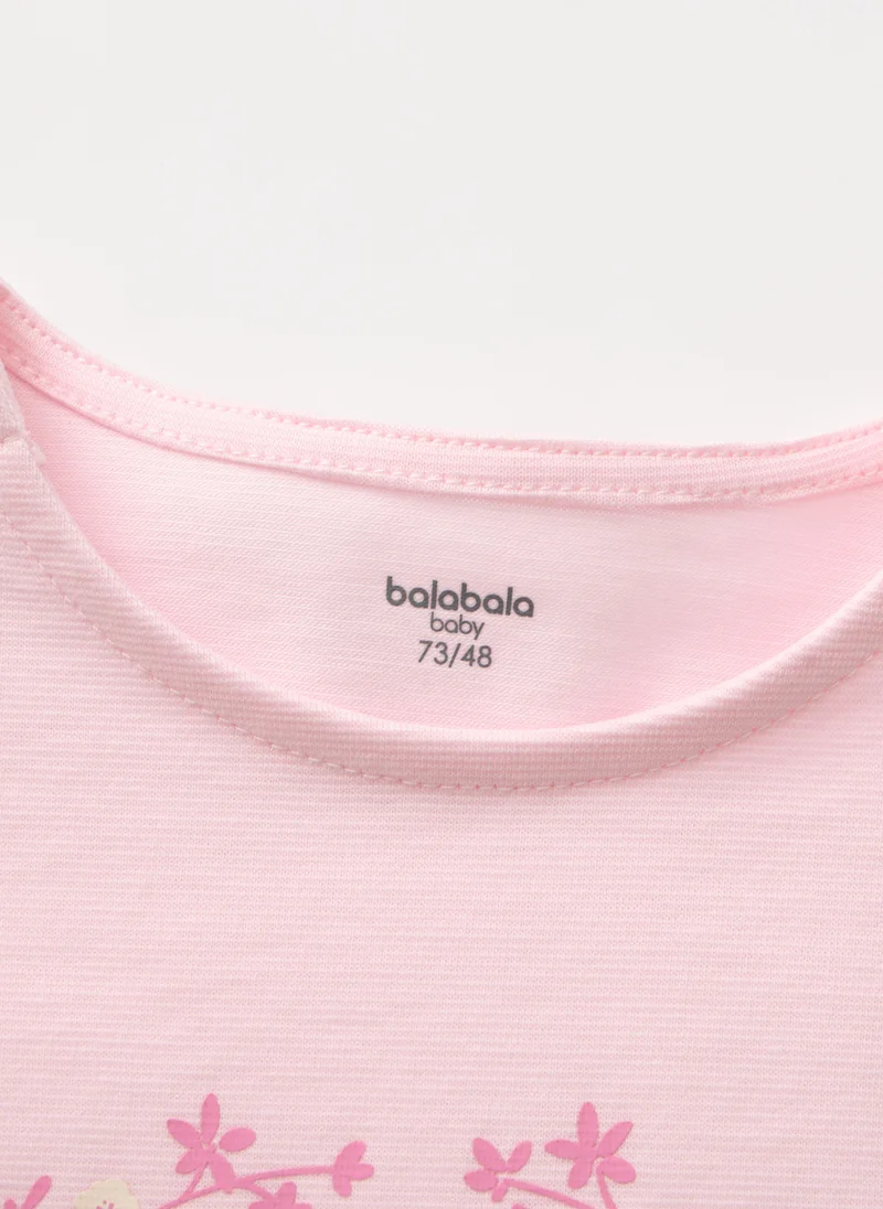 Balabala Pink Baby Girls Round v-neck long-sleeved T-shirt for Women | Best Price UAE