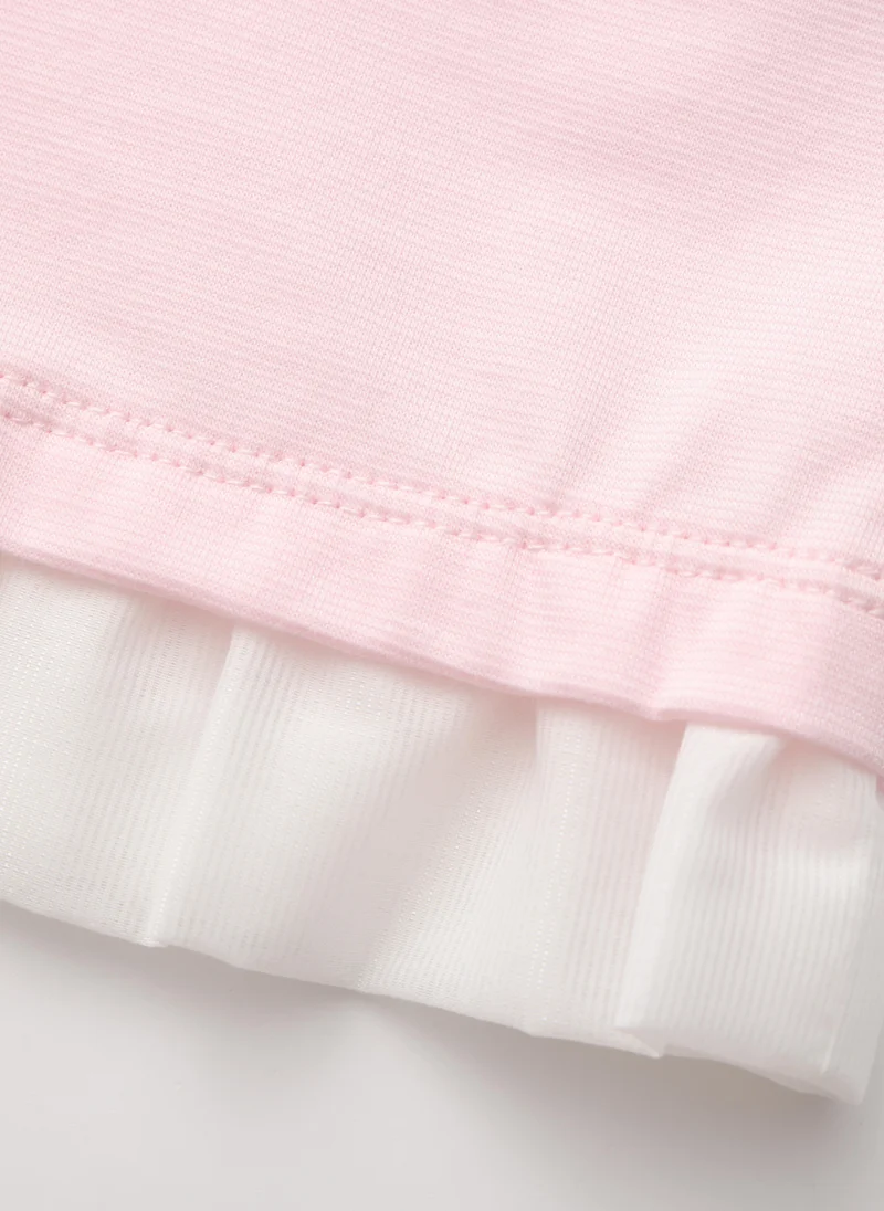 Balabala Pink Baby Girls Round v-neck long-sleeved T-shirt for Women | Best Price UAE