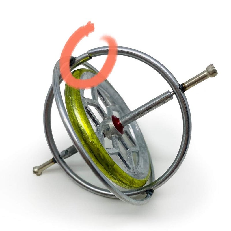 TEDCO Classic Gyroscope â€“ Nostalgic Carton Edition - Timeless STEM Toy Since 1917 â€“ Teaches Motion, Balance & Inertia â€“ Made in USA - Image 3