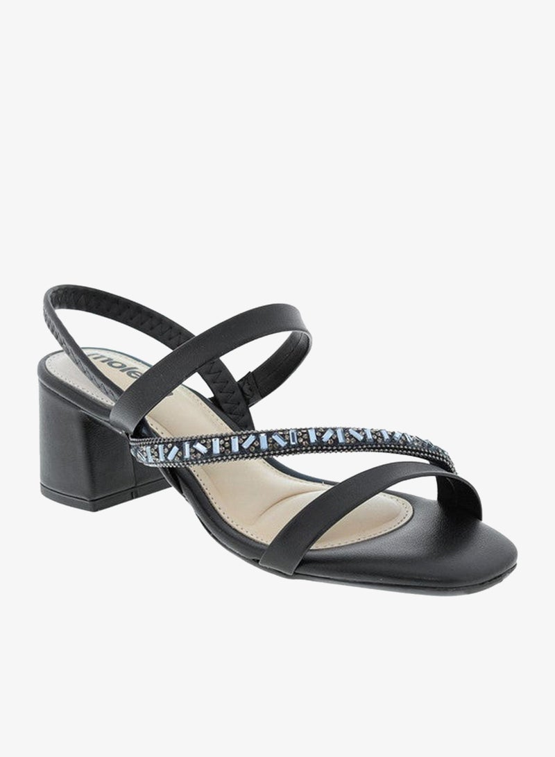 MOLECA Mid Heels Sandals for Women – Sling Back Heel Sandals for Girls with Ankle Strap - Image 3