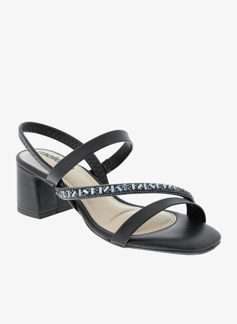 MOLECA Mid Heels Sandals for Women – Sling Back Heel Sandals for Girls with Ankle Strap