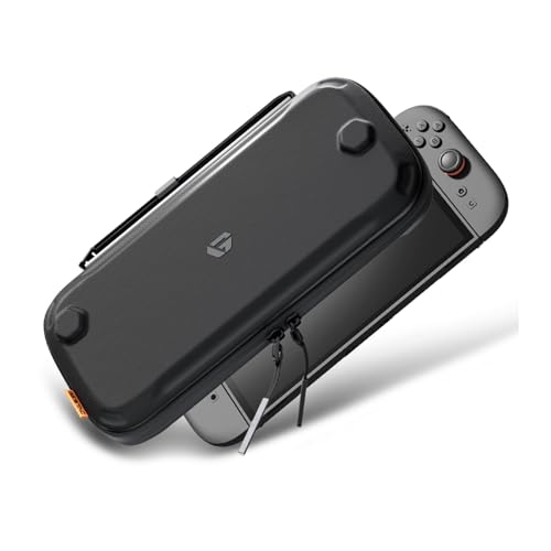 GeekShare G.S.TAC Tactical Slim Carrying Case Compatible with Switch 2 (2025), Hard Storage Bag with 12 Game Card Slots, Portable Travel Case for Switch 2 Console and Accessories, Black - Image 1