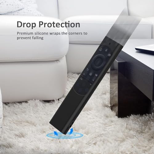 RAYA Silicon Protective Case Cover Compatible with Samsung Smart TV Remote Control 2022-2026 TM2280E QLED TV BN68-13897A [Remote NOT Included] (Black) - Image 4