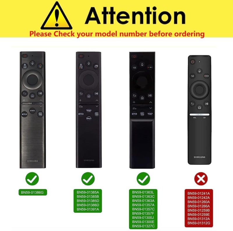 RAYA Silicon Protective Case Cover Compatible with Samsung Smart TV Remote Control 2022-2026 TM2280E QLED TV BN68-13897A [Remote NOT Included] (Black) - Image 2