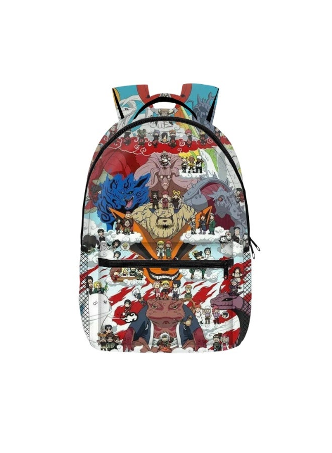 ناروتو بسيطة سستة على ظهره المدرسية للمراهقين وطلاب المدارس الابتدائية الرجال والنساء الترفيه الرياضة على ظهره - Image 1