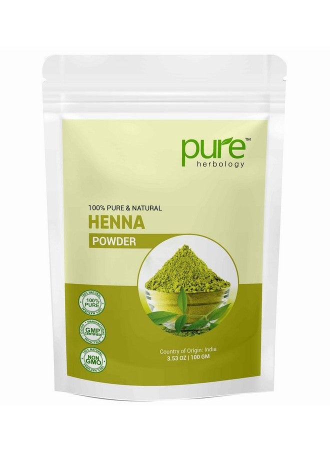 Pure Herbology - مسحوق الحناء الهندي الطبيعي الخالص لنمو الشعر (كل 100 جرام) - Image 1