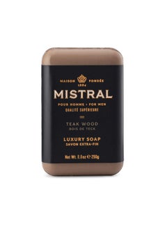 Mistral Bar Soap Organic Teak Wood Large Bar
