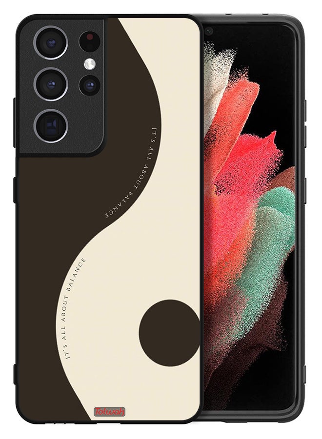 Tolwak Samsung Galaxy S21 Ultra 5G Protective Case Cover Its All About Balance - Image 2