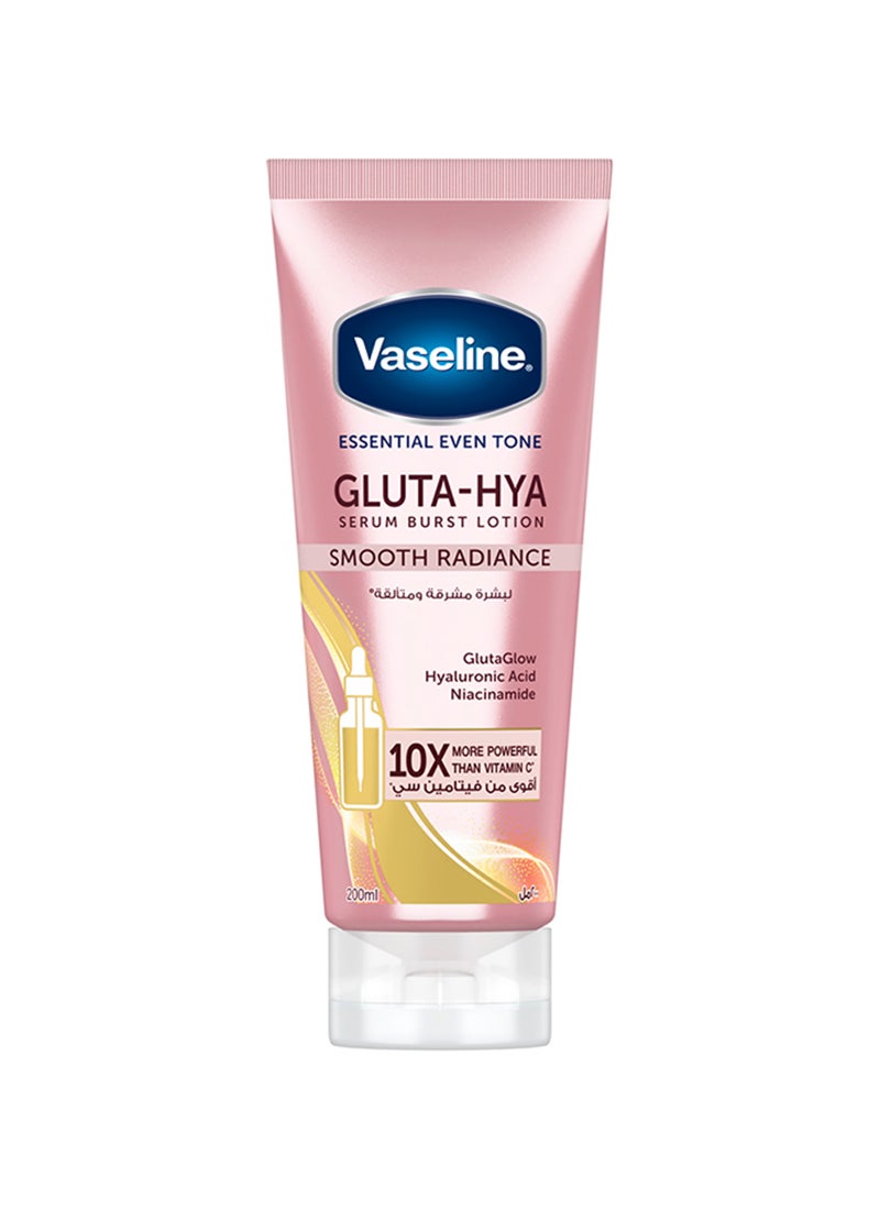Vaseline Gluta-Hya Serum Burst, Smooth Radiance, Essential Even Tone Body Lotion - Image 1