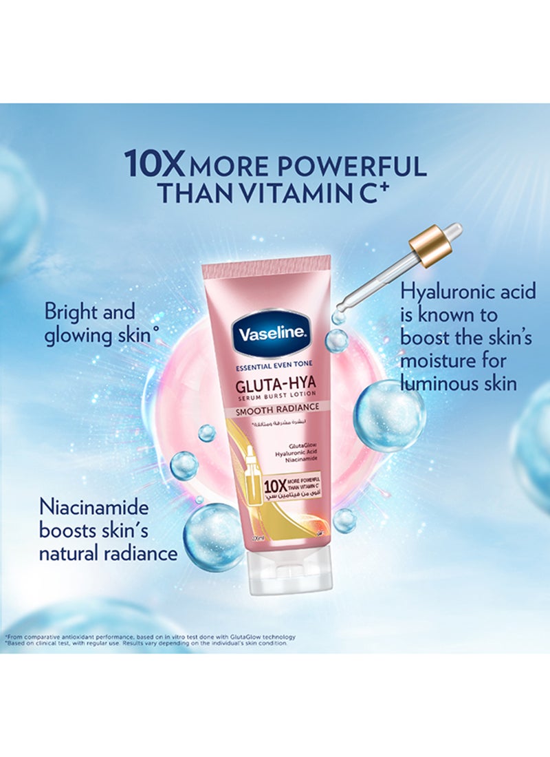 Vaseline Gluta-Hya Serum Burst, Smooth Radiance, Essential Even Tone Body Lotion - Image 3
