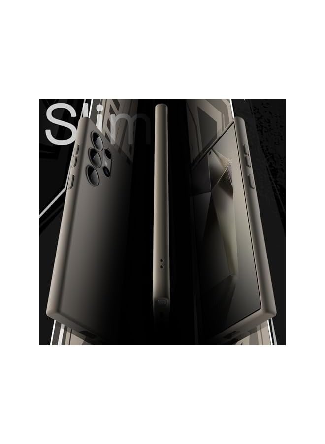 Jetech Slim Fit Case for Galaxy S24 Ultra 5G (NOT for S23 Ultra), Camera Lens Full Protection, Soft TPU Thin Protective Phone Cover with Matte Finish, Shockproof (Titanium Grey) - Image 3