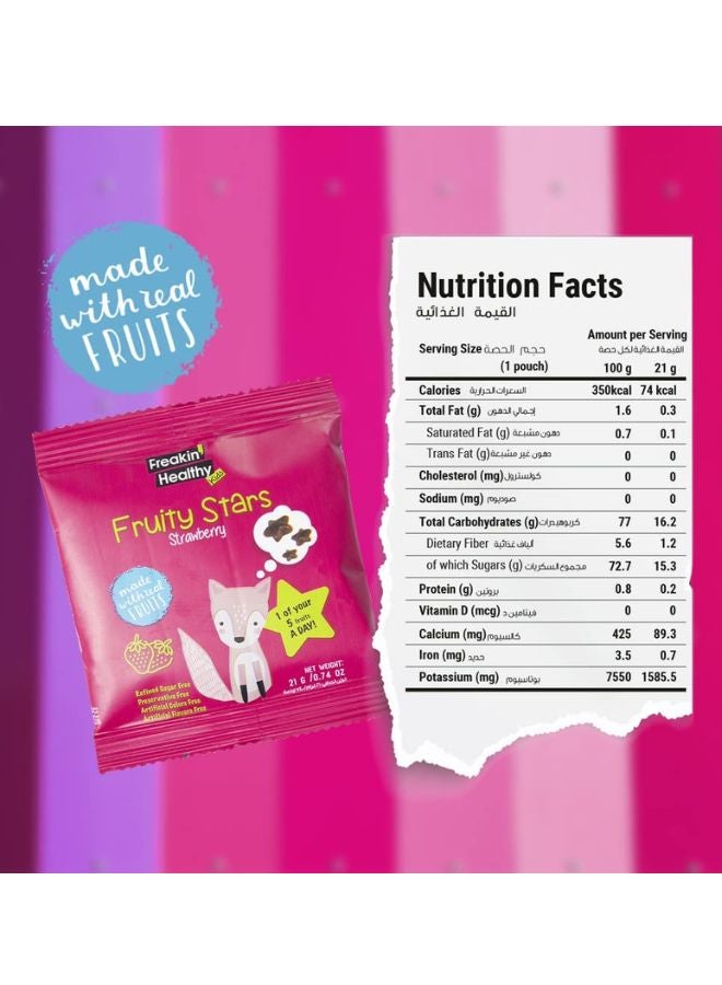 Freakin Healthy Strawberry Fruity Stars 21g - Image 2