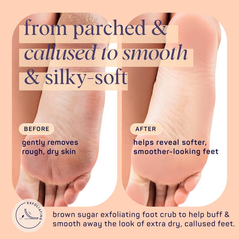 SpaLife Beauty Brown Sugar Foot Scrub â€“ Exfoliating Foot Treatment for Dryness & Roughness â€“ Sugar Scrub for Feet â€“ Made with Shea Butter & Sweet Almond Oil to Soften & Smooth Skin - Image 2