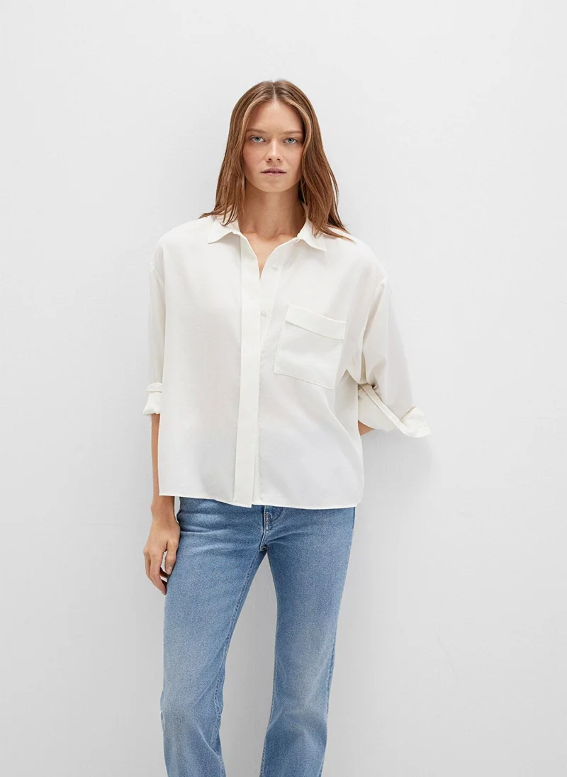 Mavi Solid Regular Fit Shirt