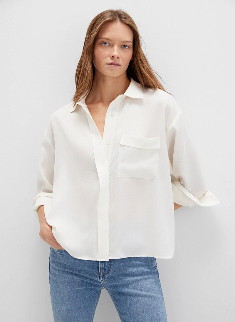 Mavi Solid Regular Fit Shirt