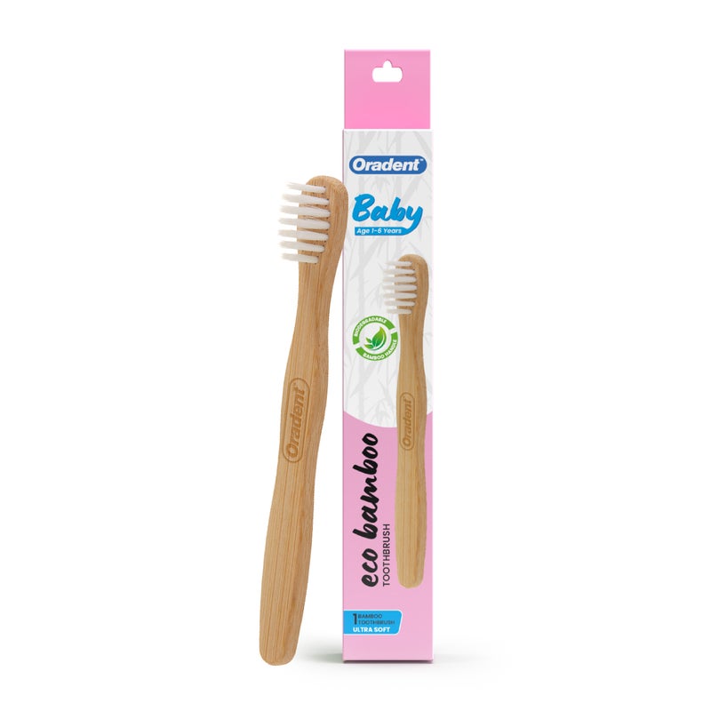 Oradent Eco Baby Toothbrush Ultra Soft White 1s