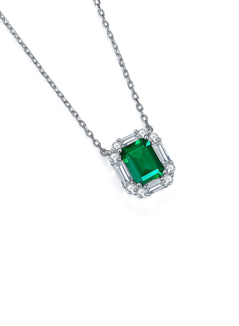 QUAINT 1.5-Carat Lab-Grown Emerald Pendant - Image 2