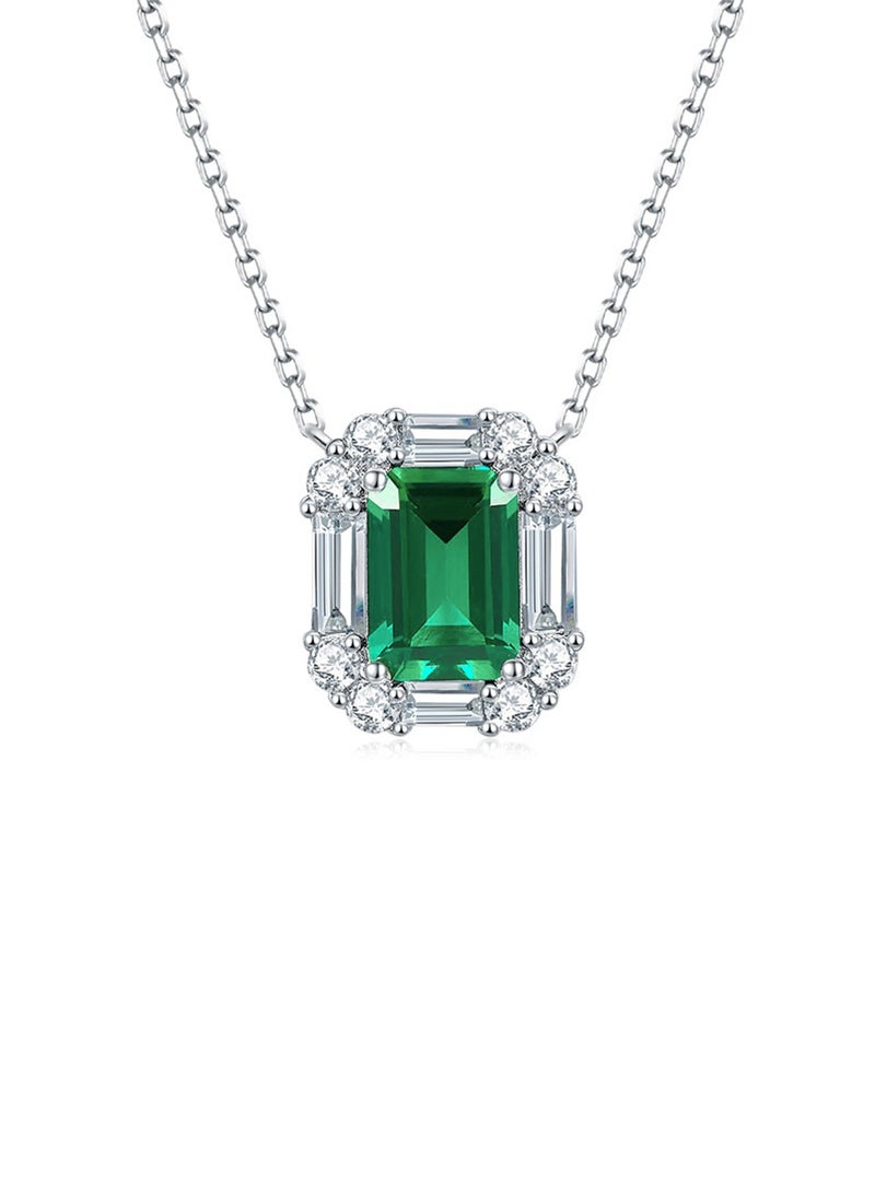 QUAINT 1.5-Carat Lab-Grown Emerald Pendant - Image 1